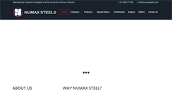 Desktop Screenshot of numaxsteels.com